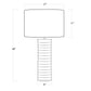 Nabu Metal Column Table Lamp