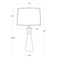 Starling Crystal Table Lamp - Clear