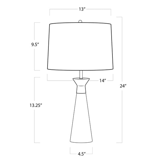 Starling Crystal Table Lamp - Clear