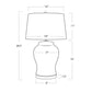 Royal Ceramic Table Lamp - Blue