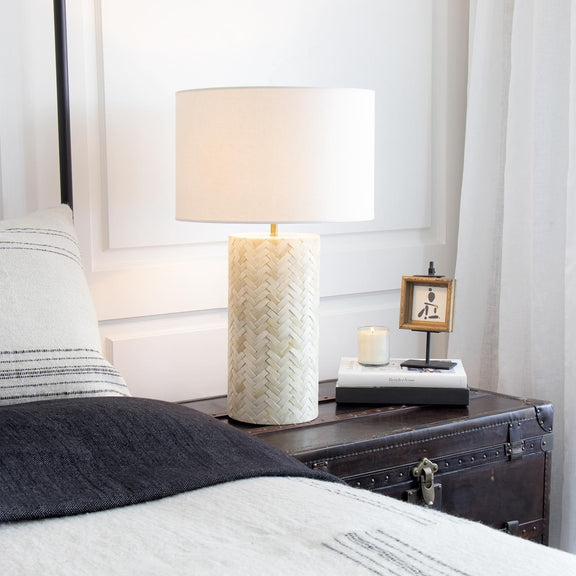 Trellis Table Lamp - Natural