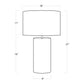 Trellis Table Lamp - Natural