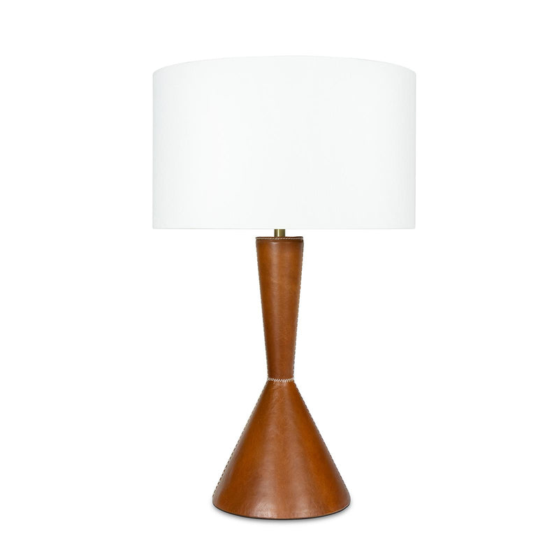 Denver Leather Table Lamp - Brown