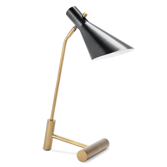 Spyder Task Lamp - Blackened Brass & Natural Brass