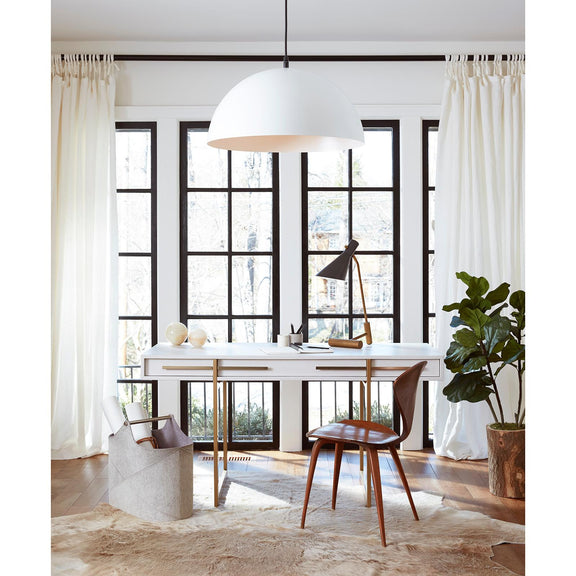 Spyder Task Lamp - Blackened Brass & Natural Brass