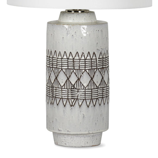 Zuri Ceramic Table Lamp - White