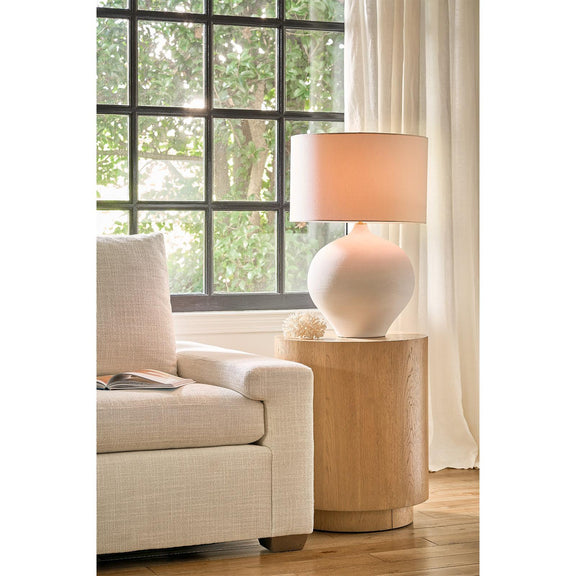 Arlo Ceramic Table Lamp - White