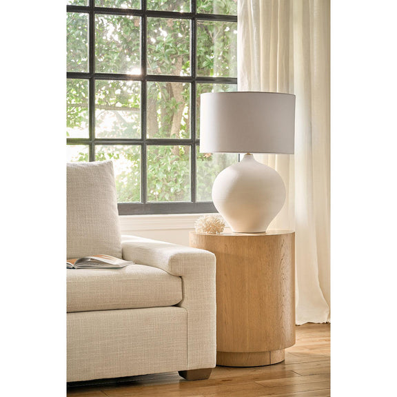 Arlo Ceramic Table Lamp - White