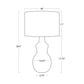 Rhonda Ceramic Table Lamp - Grey