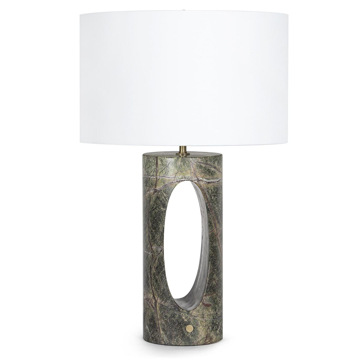 Portia Marble Table Lamp - Green