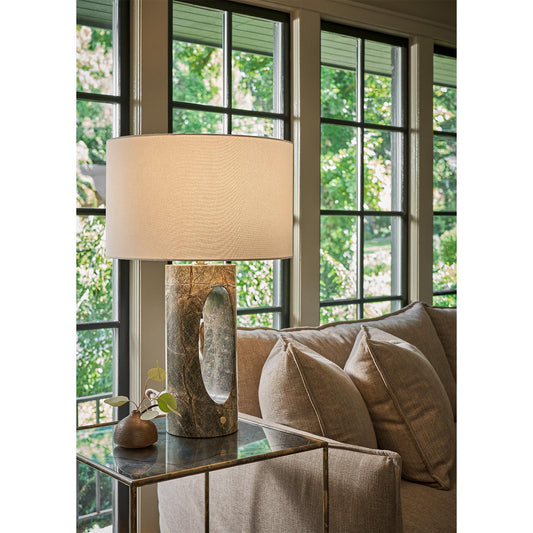 Portia Marble Table Lamp - Green