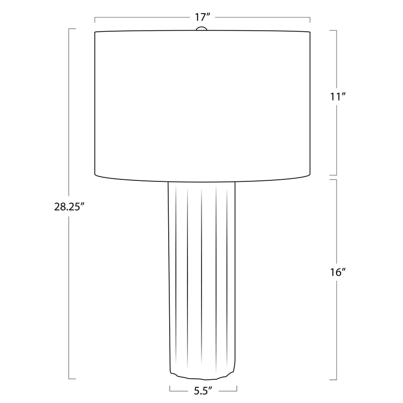 Tambour Concrete Table Lamp