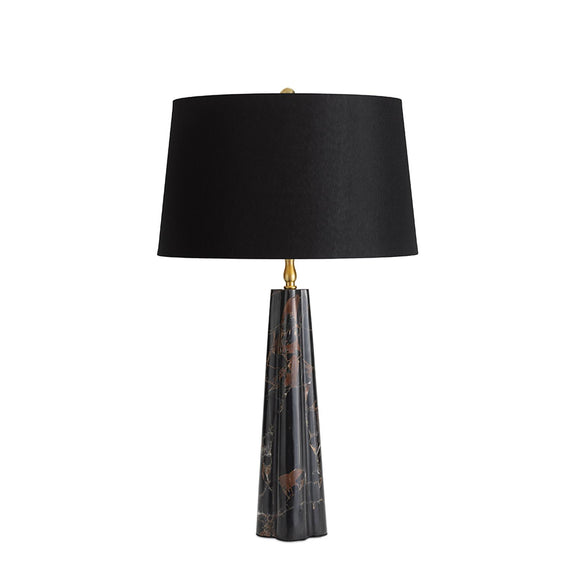 Roman Marble Table Lamp - Black