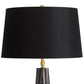 Roman Marble Table Lamp - Black