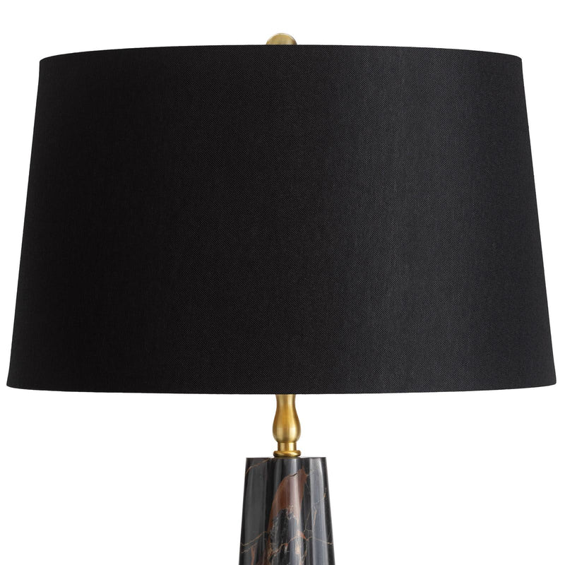 Roman Marble Table Lamp - Black