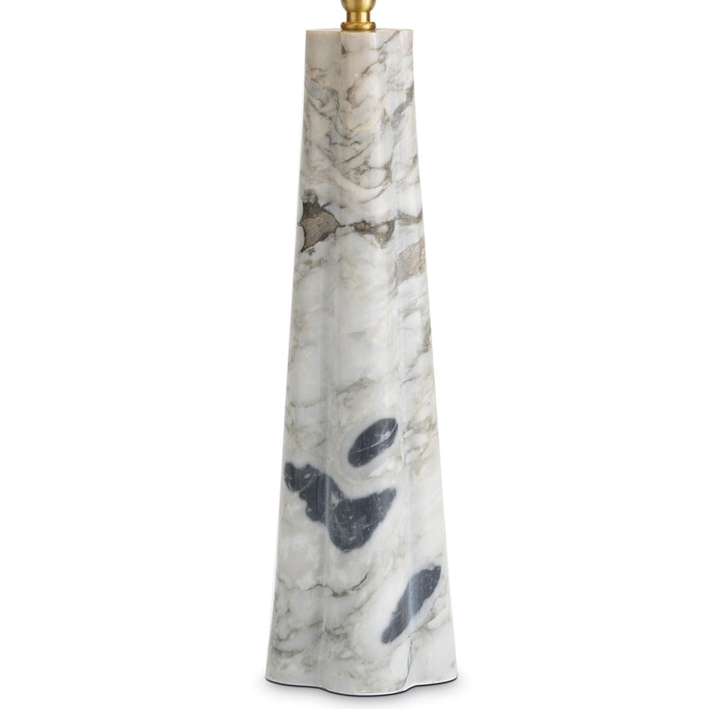Roman Marble Table Lamp - White