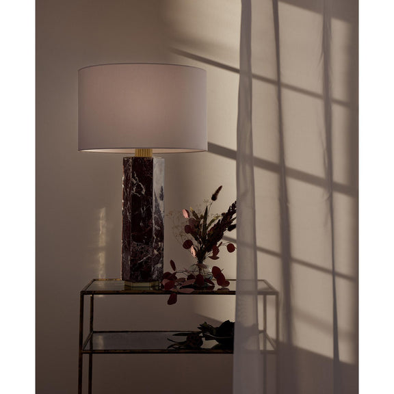 Nico Marble Table Lamp - Brown