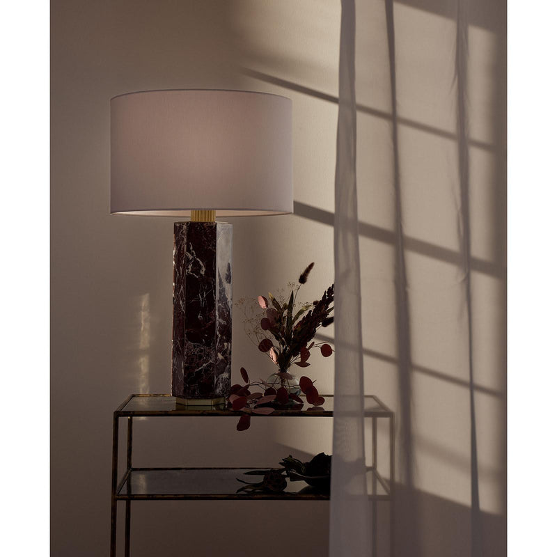 Nico Marble Table Lamp - Brown