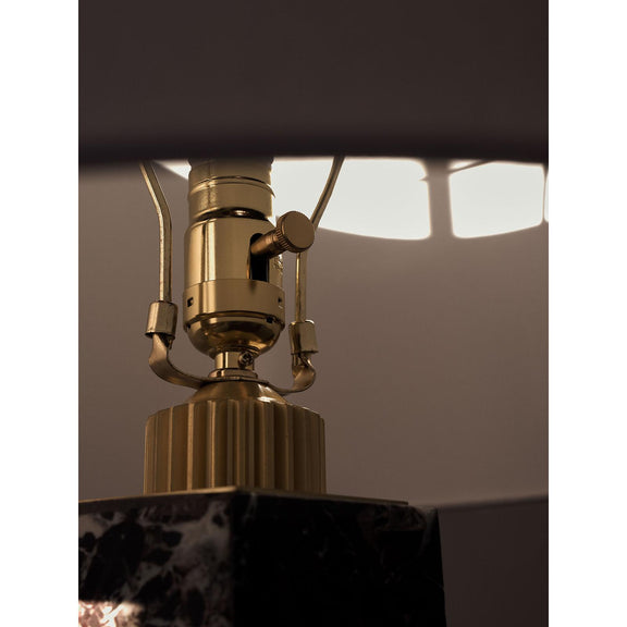 Nico Marble Table Lamp - Brown