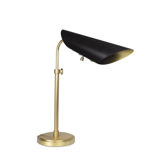 Vest Table Lamp - Blackened Brass & Natural Brass