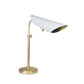 Vest Table Lamp - White & Natural Brass