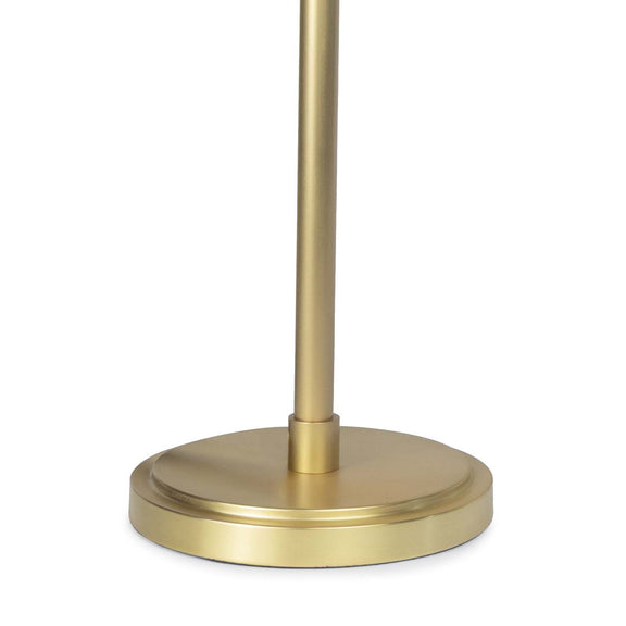 Vest Table Lamp - White & Natural Brass
