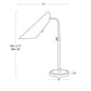Vest Table Lamp - White & Natural Brass