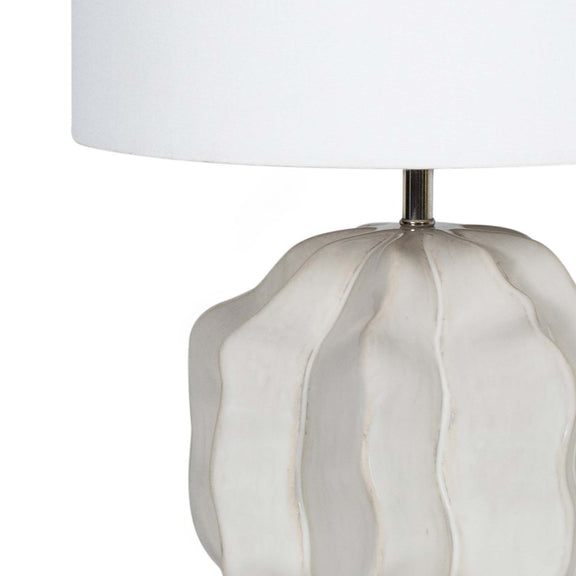 Destin Ceramic Mini Lamp - Ivory