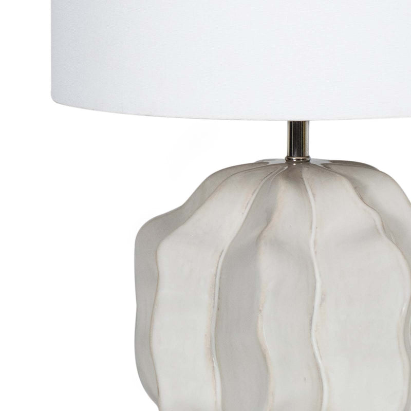 Destin Ceramic Mini Lamp - Ivory