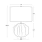 Destin Ceramic Mini Lamp - Ivory