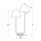 Polly Double Arm Table Lamp