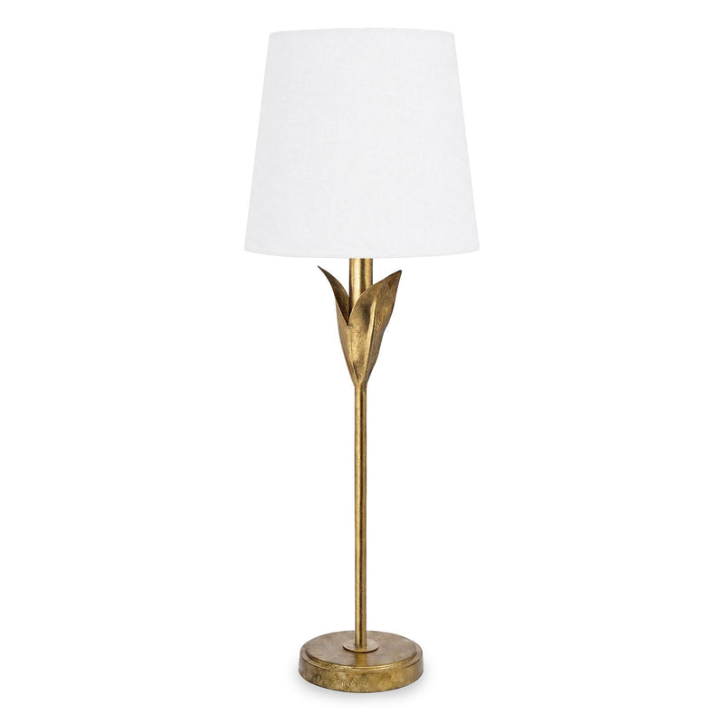 River Reed Buffet Lamp - Antique Gold Leaf