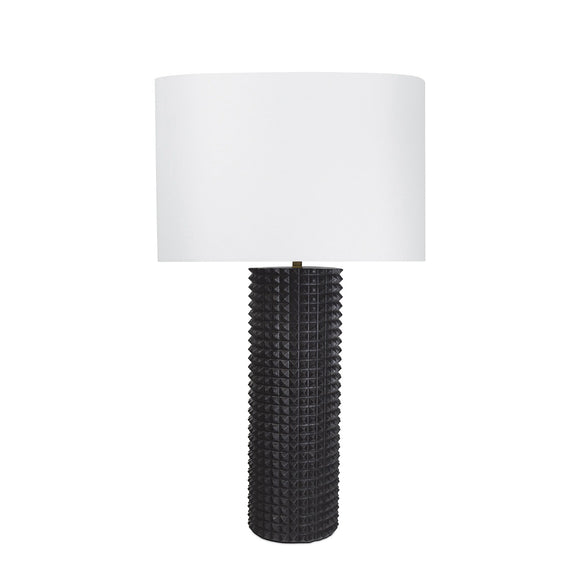Symon Wood Table Lamp - Black