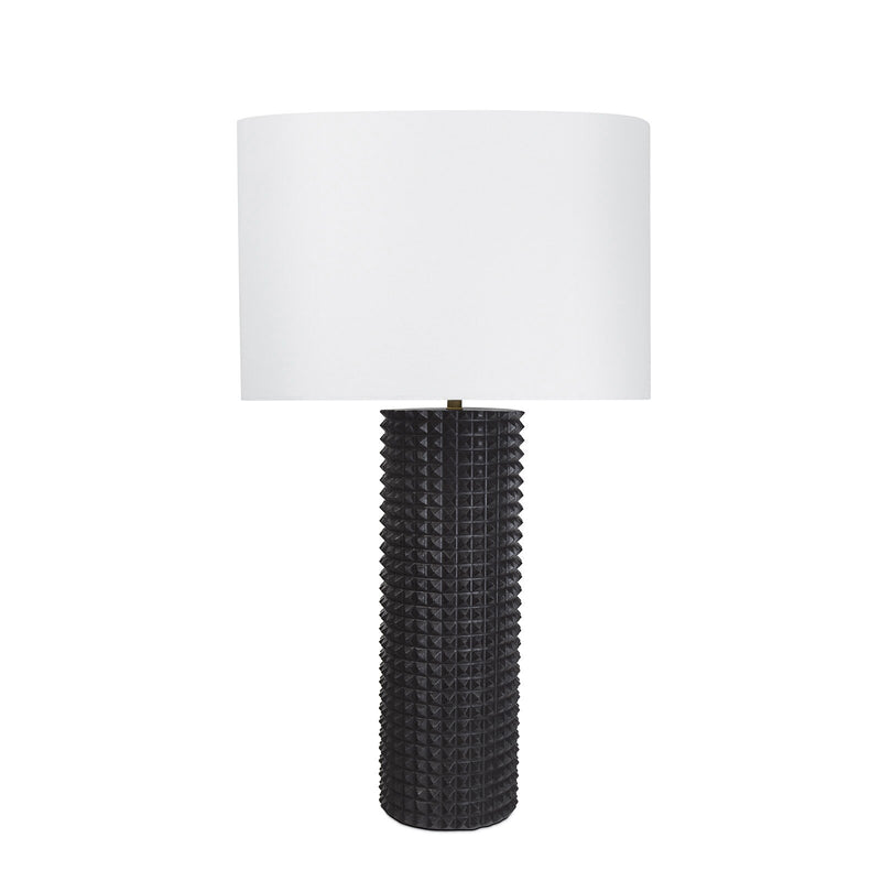 Symon Wood Table Lamp - Black