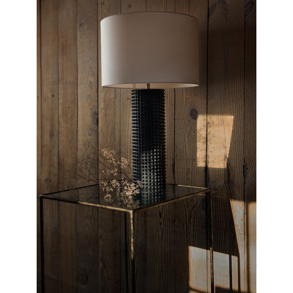 Symon Wood Table Lamp - Black