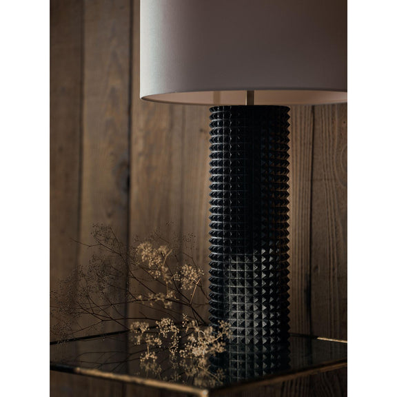 Symon Wood Table Lamp - Black