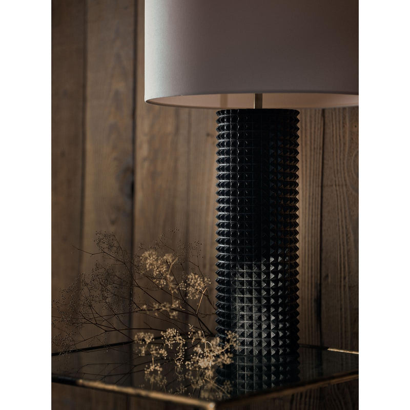 Symon Wood Table Lamp - Black