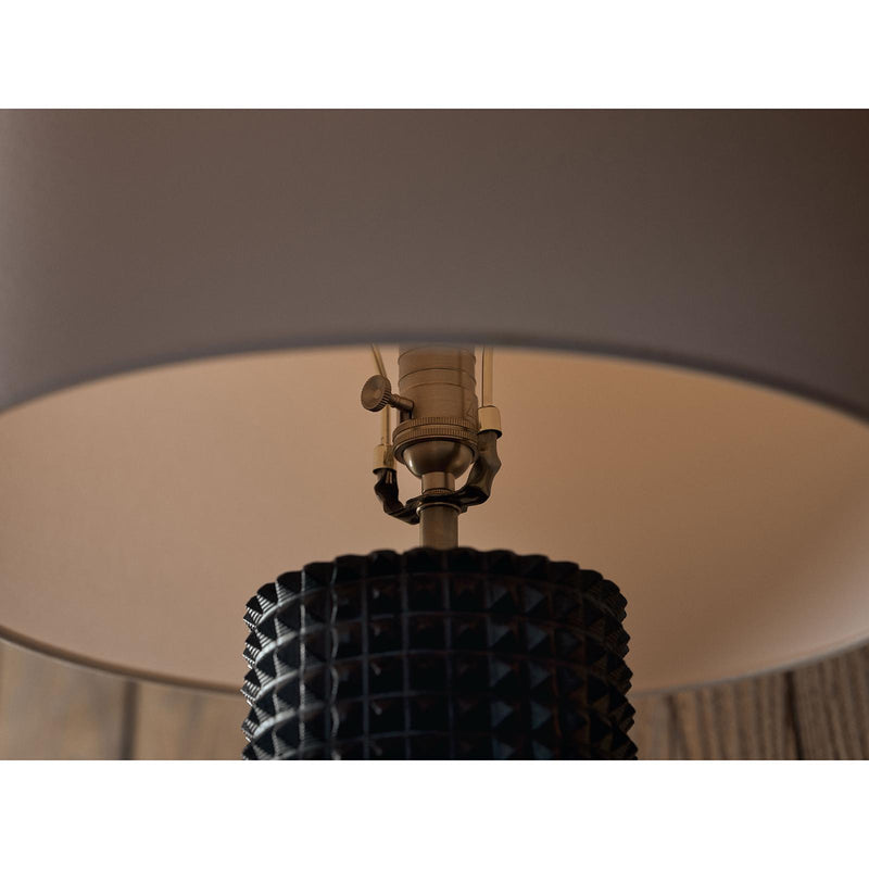 Symon Wood Table Lamp - Black