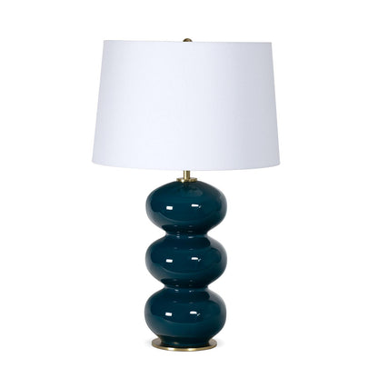Hewitt Ceramic Table Lamp - Peacock