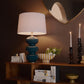 Hewitt Ceramic Table Lamp - Peacock