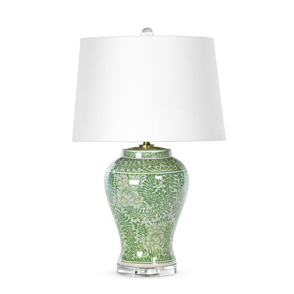 Faye Ceramic Table Lamp - Green