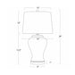 Faye Ceramic Table Lamp - Red