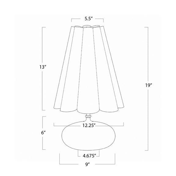 Cassidy Mini Lamp - Flax Linen Shade