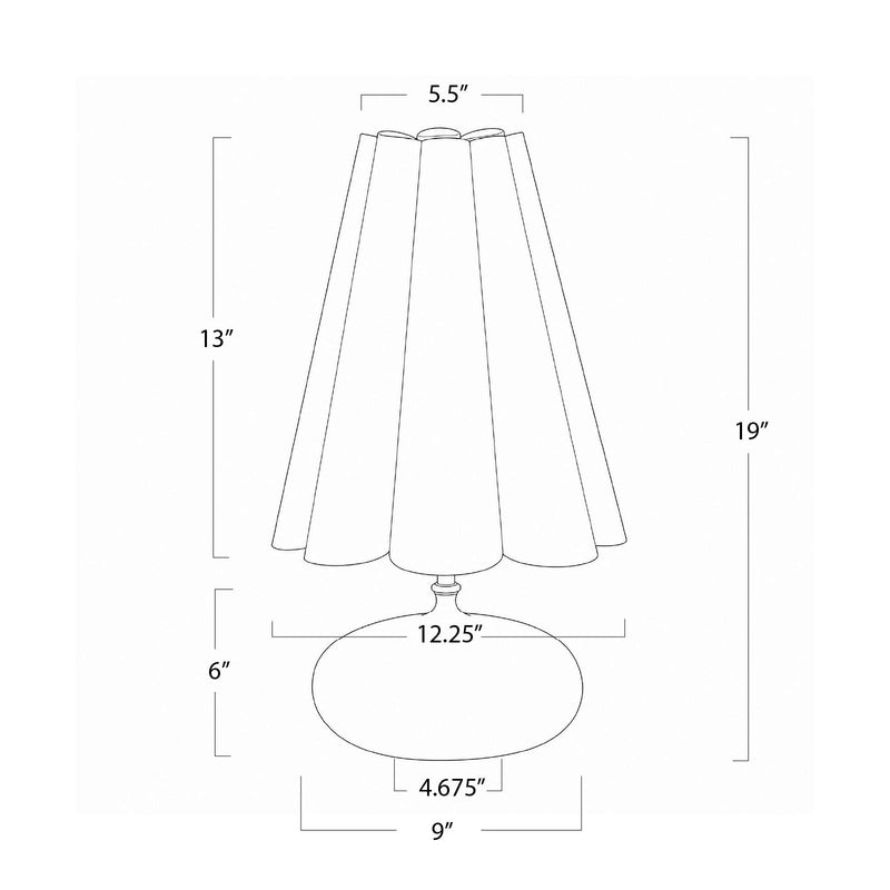 Cassidy Mini Lamp - Natural Linen Shade