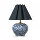 Delia Ceramic Table Lamp - Blue & Denim Blue Shade