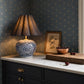 Delia Ceramic Table Lamp - Blue & Denim Blue Shade