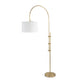 Arc Floor Lamp With Fabric Shade