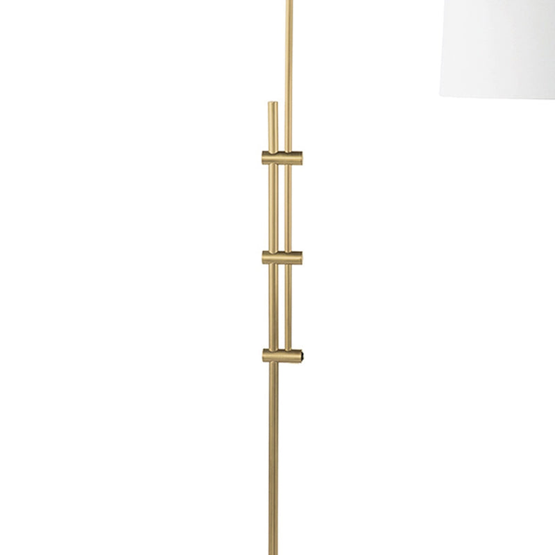 Arc Floor Lamp With Fabric Shade