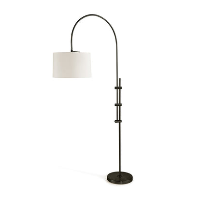Arc Floor Lamp With Fabric Shade
