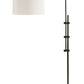 Arc Floor Lamp With Fabric Shade